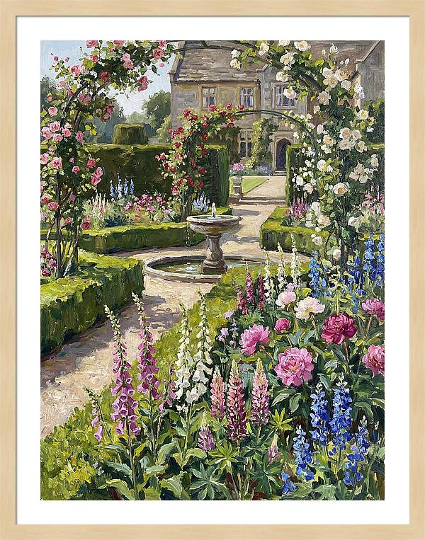 Serenity Among English Blooms