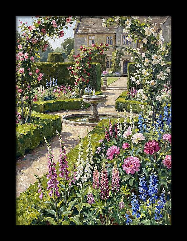Serenity Among English Blooms