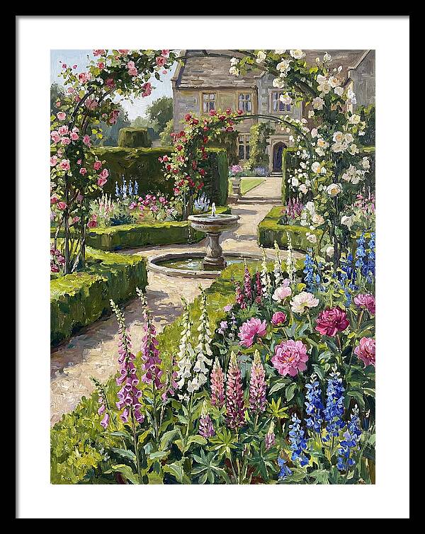Serenity Among English Blooms