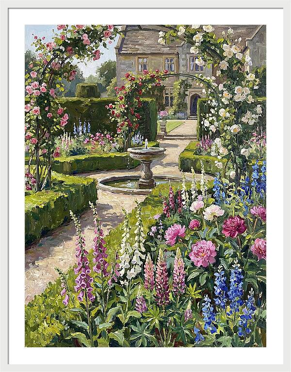 Serenity Among English Blooms