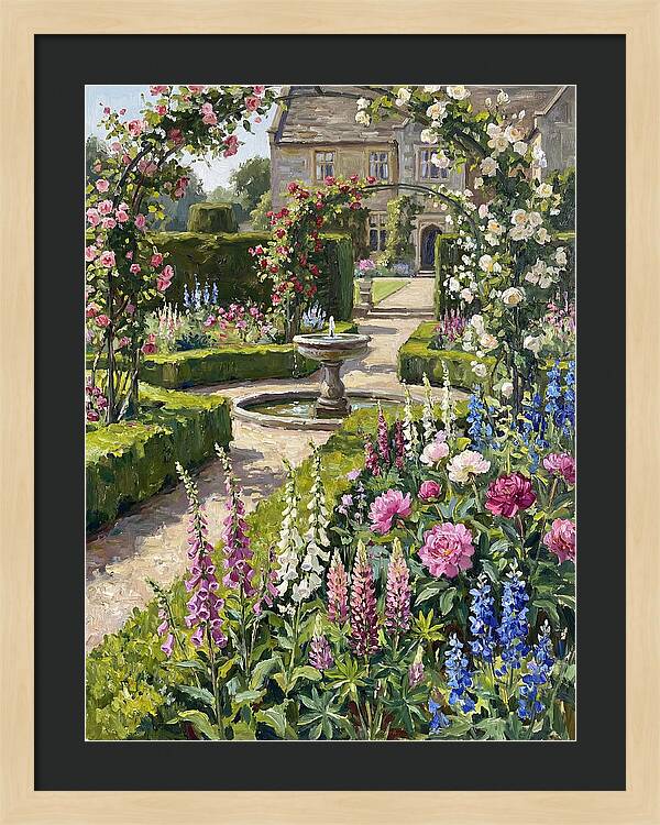 Serenity Among English Blooms