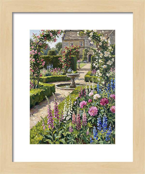 Serenity Among English Blooms
