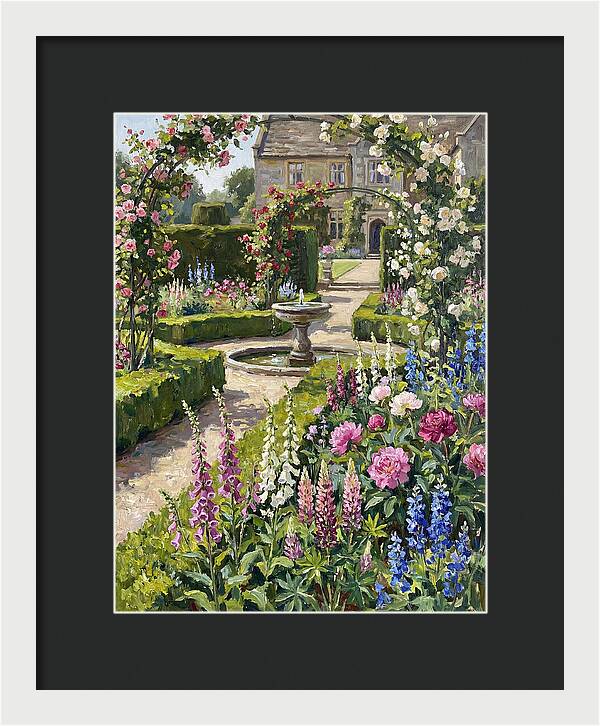 Serenity Among English Blooms
