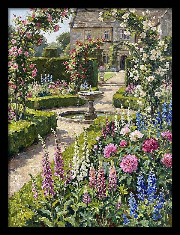 Serenity Among English Blooms
