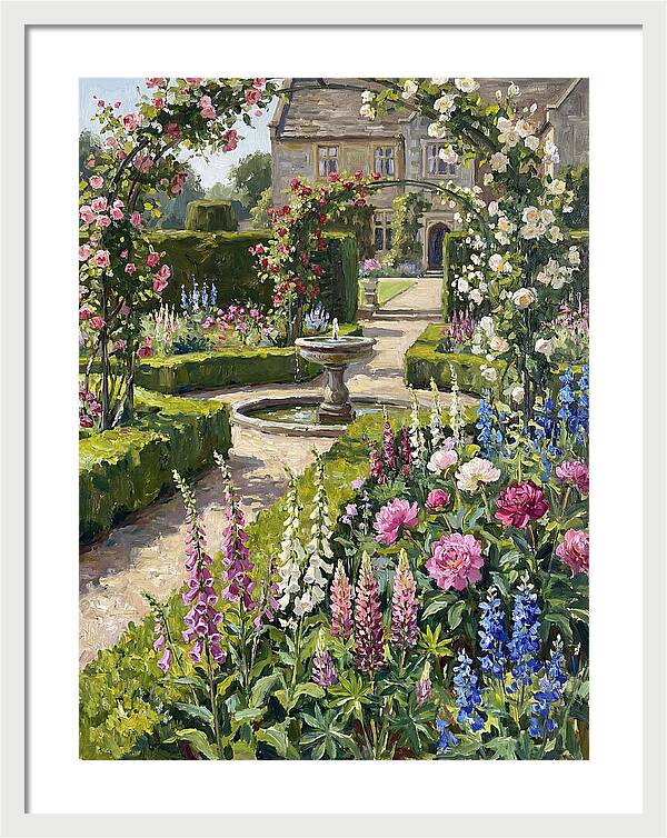 Serenity Among English Blooms