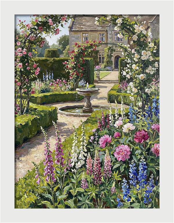 Serenity Among English Blooms