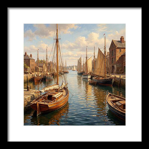 Serenity Among Sailboats