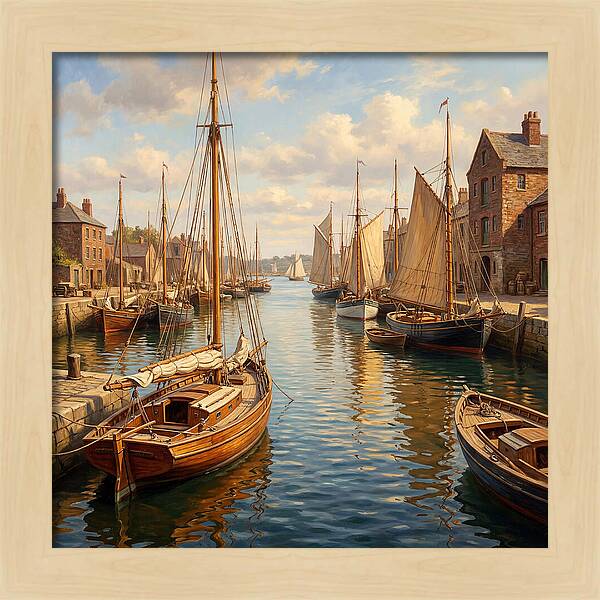 Serenity Among Sailboats