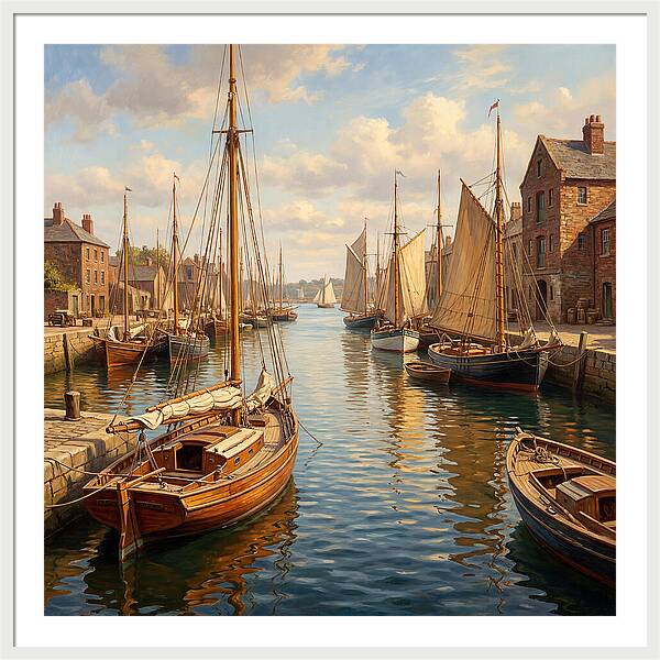 Serenity Among Sailboats