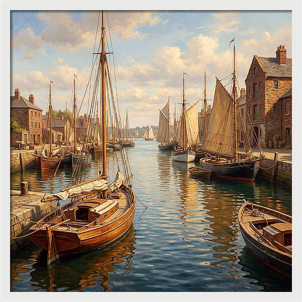 Serenity Among Sailboats