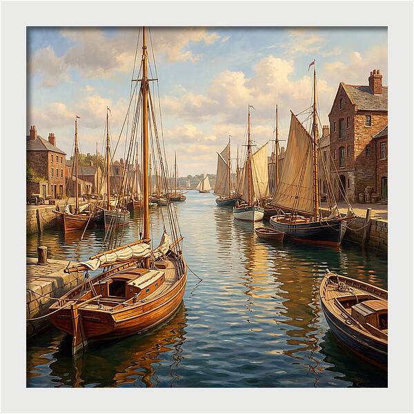 Serenity Among Sailboats