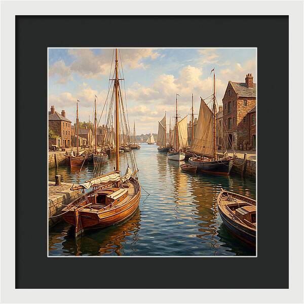 Serenity Among Sailboats