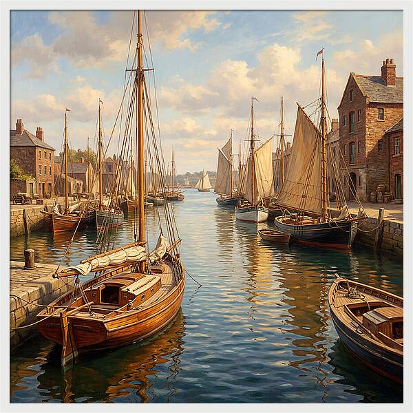 Serenity Among Sailboats