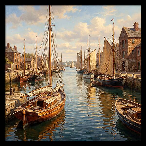 Serenity Among Sailboats