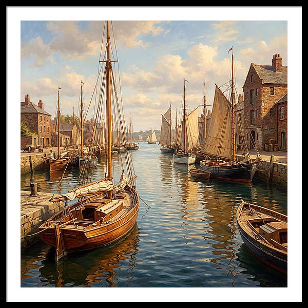 Serenity Among Sailboats