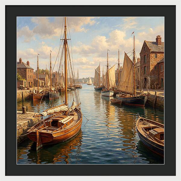 Serenity Among Sailboats