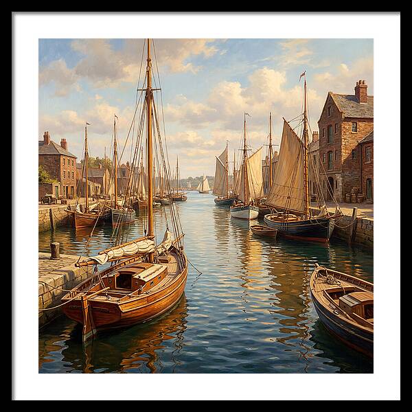 Serenity Among Sailboats