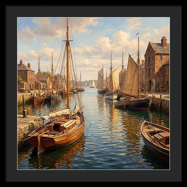 Serenity Among Sailboats