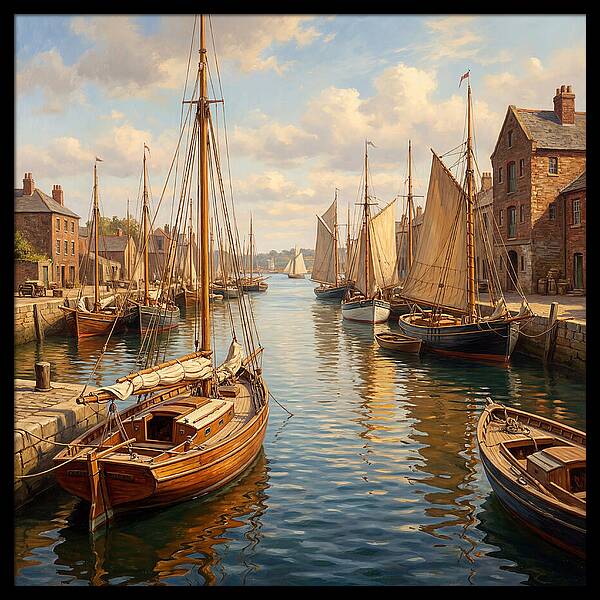 Serenity Among Sailboats