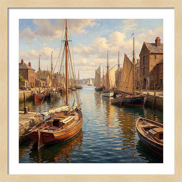 Serenity Among Sailboats