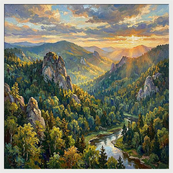 Serenity Among The Peaks