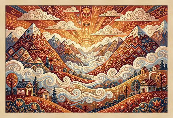 Serenity At Dawn In The Valley