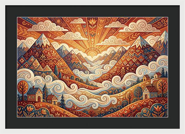 Serenity At Dawn In The Valley