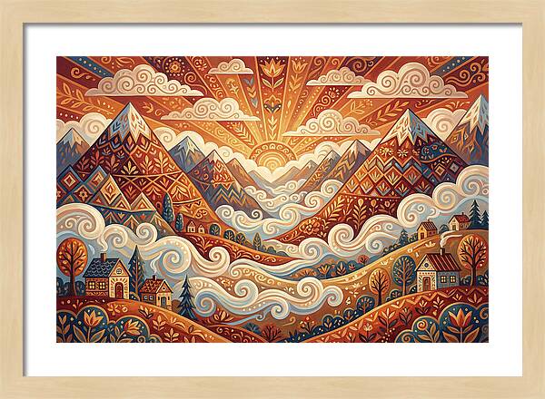 Serenity At Dawn In The Valley