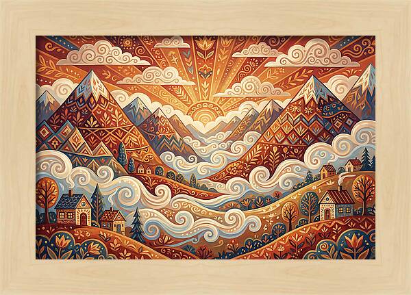 Serenity At Dawn In The Valley