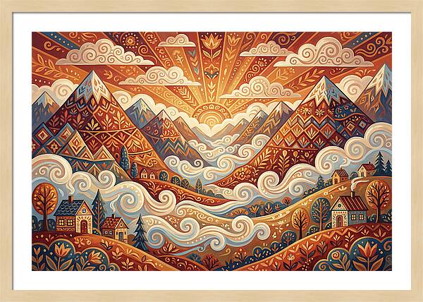 Serenity At Dawn In The Valley