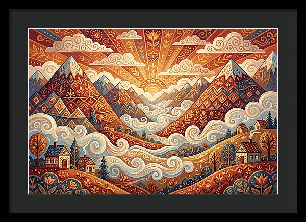 Serenity At Dawn In The Valley