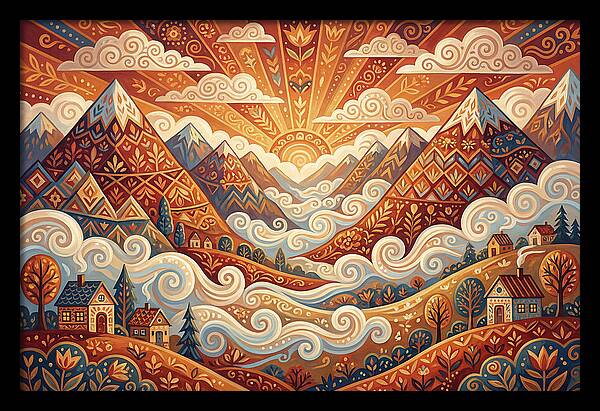 Serenity At Dawn In The Valley