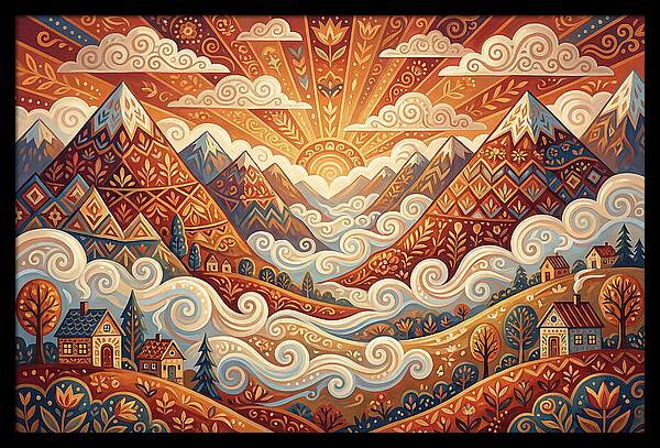 Serenity At Dawn In The Valley