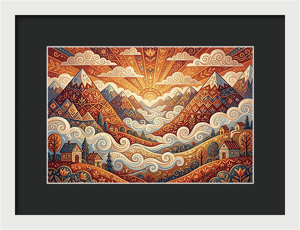 Serenity At Dawn In The Valley