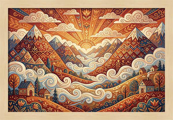 Serenity At Dawn In The Valley