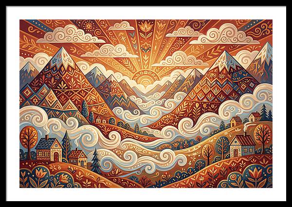 Serenity At Dawn In The Valley