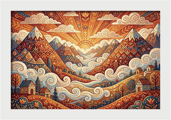 Serenity At Dawn In The Valley