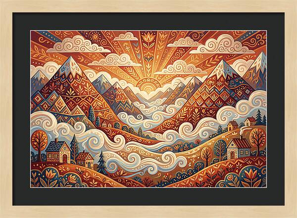 Serenity At Dawn In The Valley