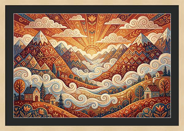Serenity At Dawn In The Valley