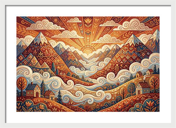 Serenity At Dawn In The Valley