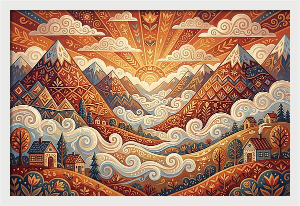 Serenity At Dawn In The Valley