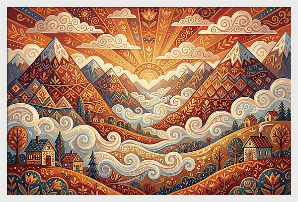 Serenity At Dawn In The Valley
