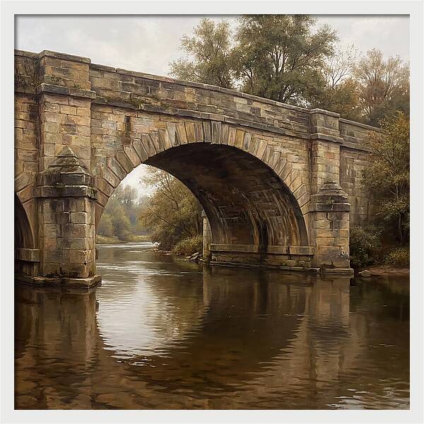 Serenity Beneath The Stone Bridge