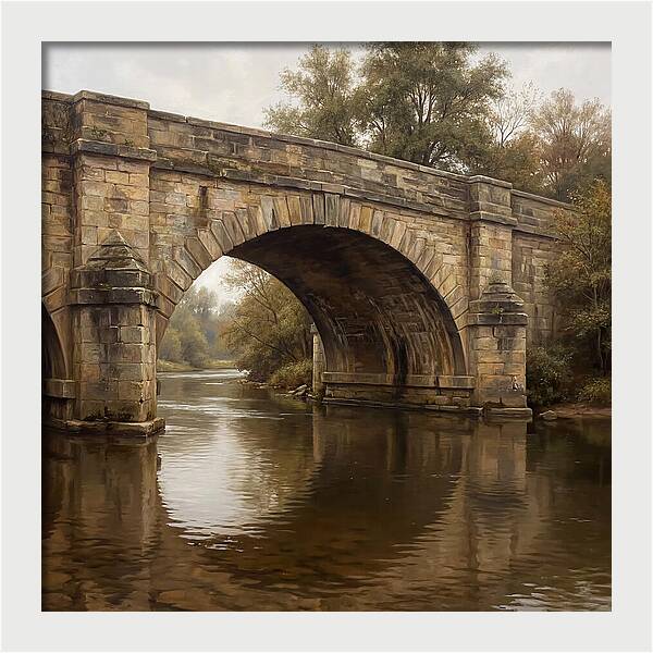 Serenity Beneath The Stone Bridge
