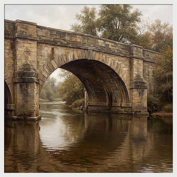 Serenity Beneath The Stone Bridge
