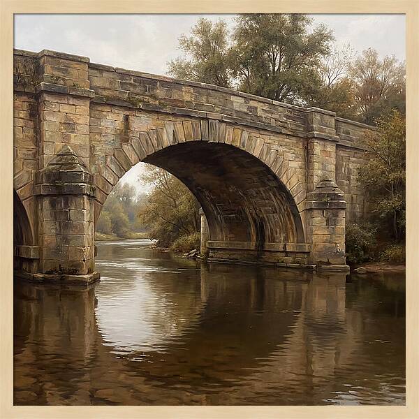 Serenity Beneath The Stone Bridge