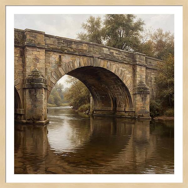 Serenity Beneath The Stone Bridge