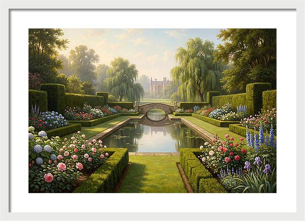 Serenity In A Blooming Garden