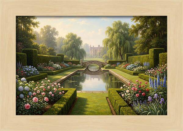 Serenity In A Blooming Garden