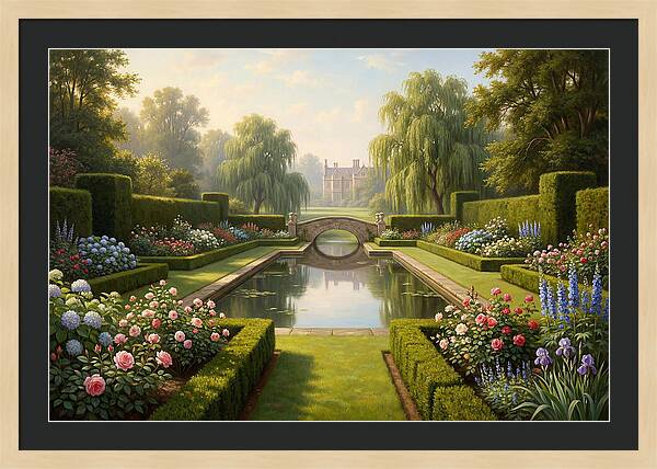 Serenity In A Blooming Garden